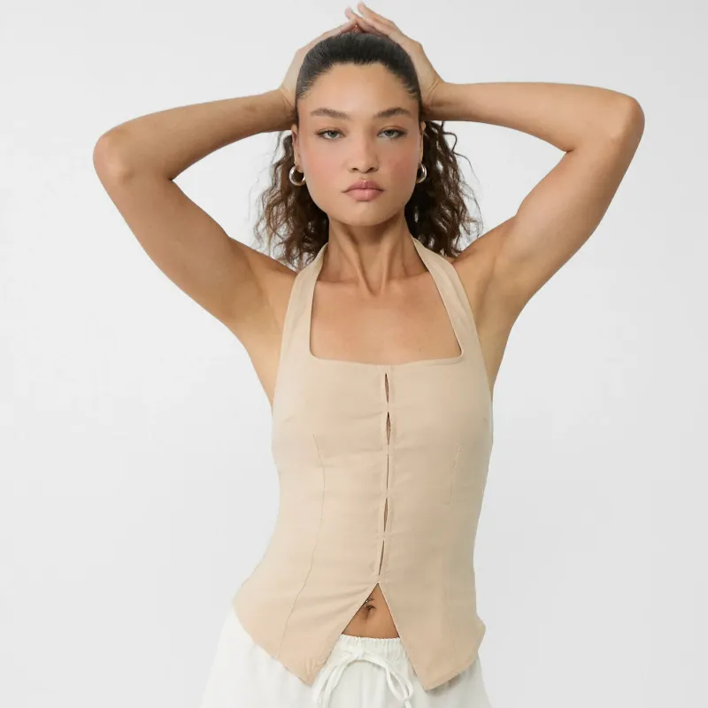 Top halter aberturas