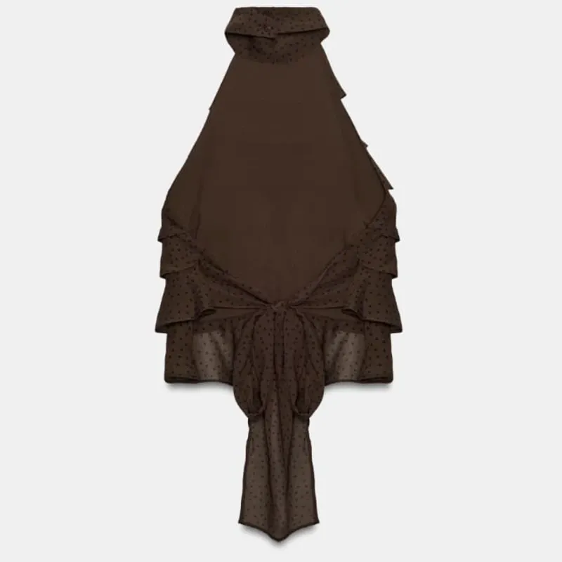 Top Halter con Volantes