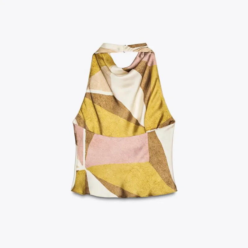 Top Halter Geometric