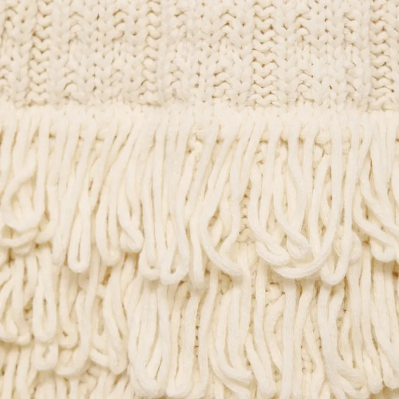 Top halter punto detalle flecos