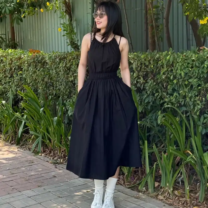 Vestido Halter tirantes