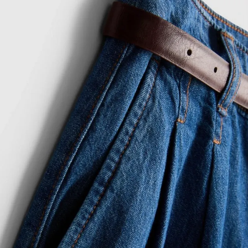 Vaqueros Culotte Cinturón
