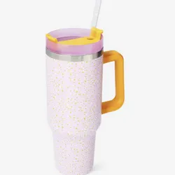 Vaso Multicolor con Tapa y Pajita (1.2 L)
