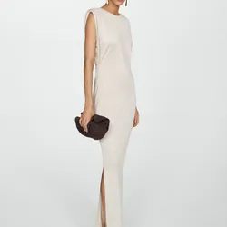 Vestido Abertura Punto Fino