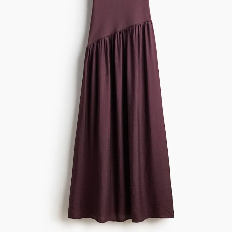 Vestido Asimétrico Combinado