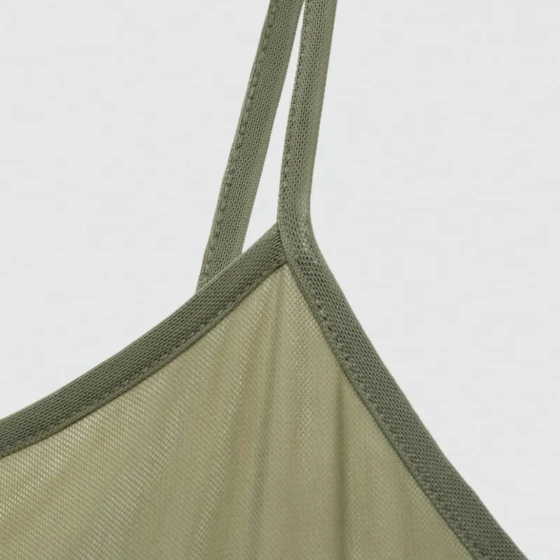 Vestido asimétrico tul costuras