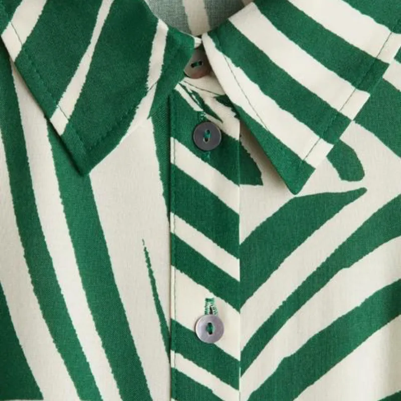 Vestido camisero con cinturón 