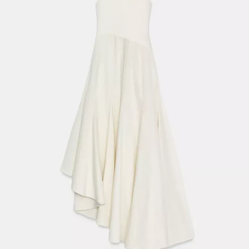 Vestido Combinado Asimétrico