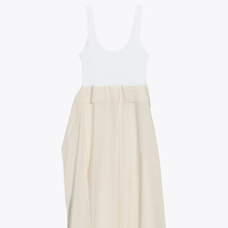 Vestido Combinado Tablas