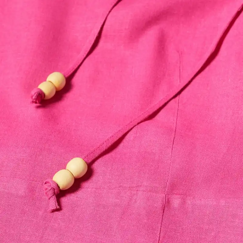 Vestido de lino detalles 
