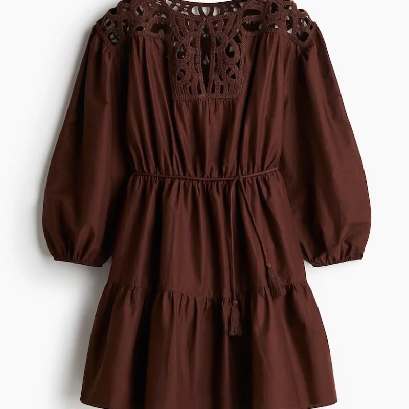 Vestido efecto crochet