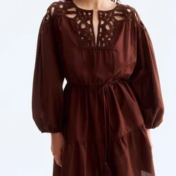 Vestido efecto crochet