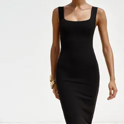 Vestido Escote Cuadrado