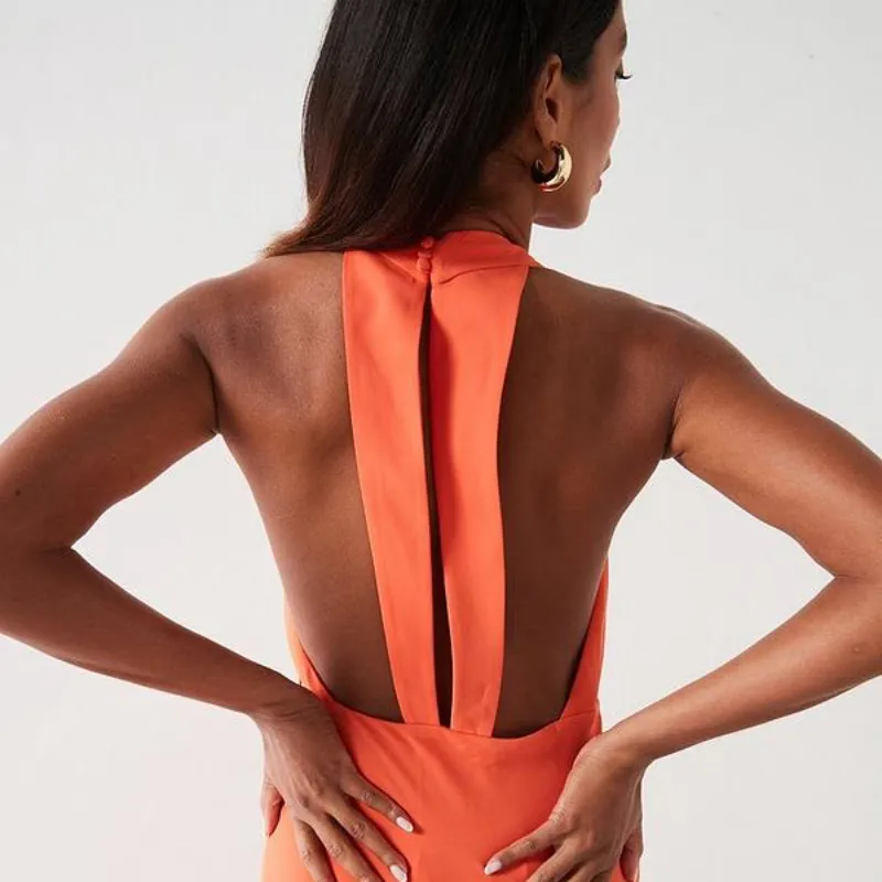 Vestido espalda cruzada 