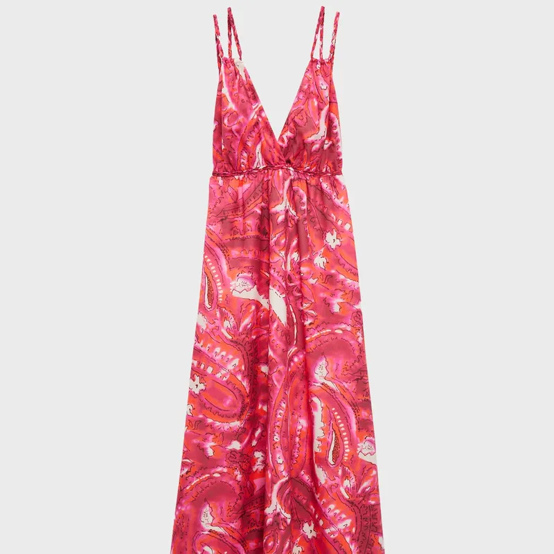 Vestido Estampado Doble Tirante