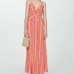 Vestido estampado rayas