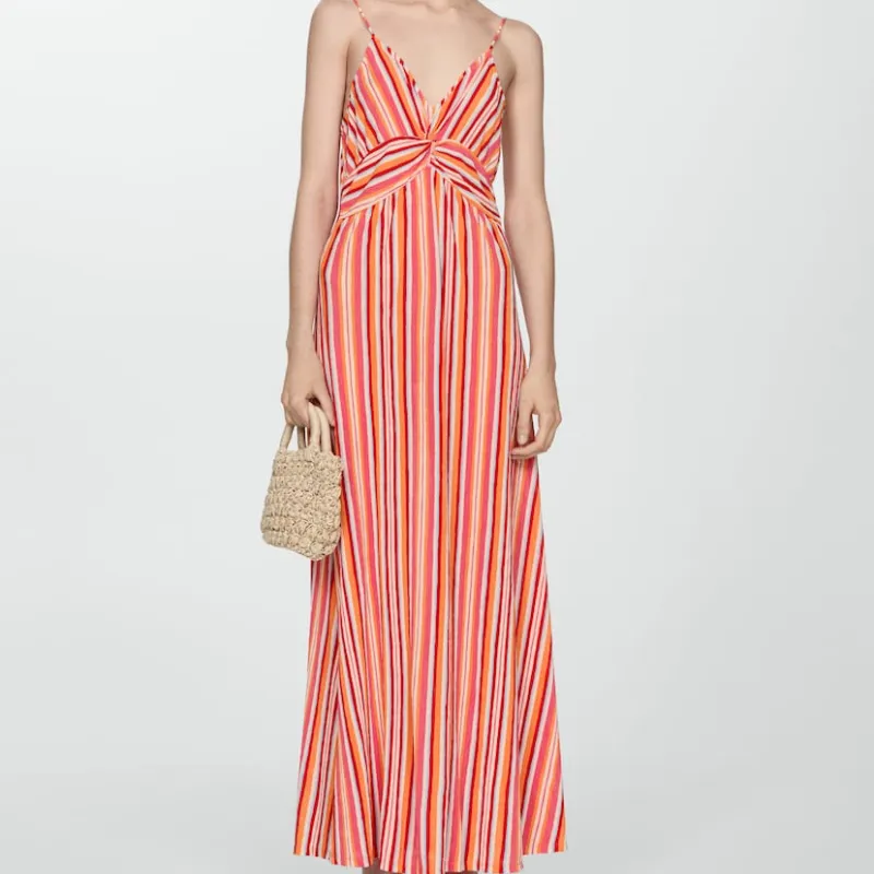 Vestido estampado rayas