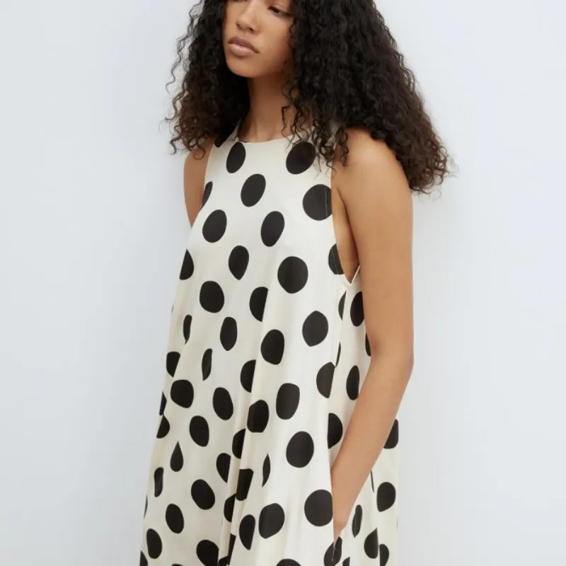 Vestido evasé estampado