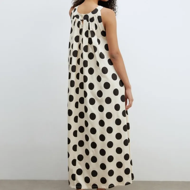 Vestido evasé estampado