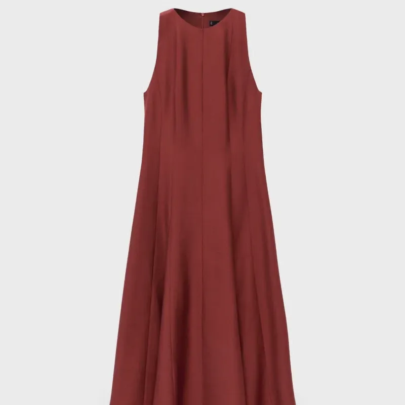 Vestido Evase Godets