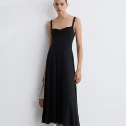 Vestido evasé tirantes