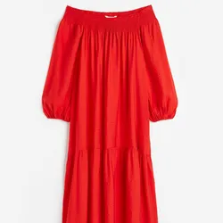 Vestido fluido mangas