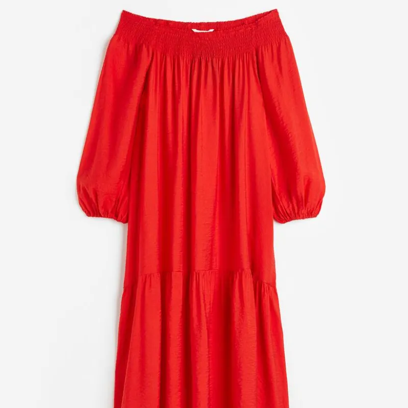 Vestido fluido mangas
