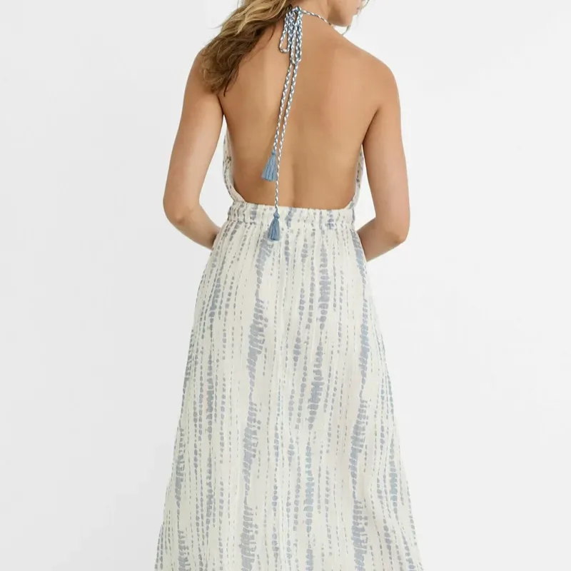 Vestido fluido MIDI halter 