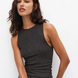 Vestido frunces laterales 