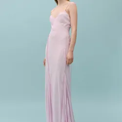 Vestido Godets Costuras Decorativas