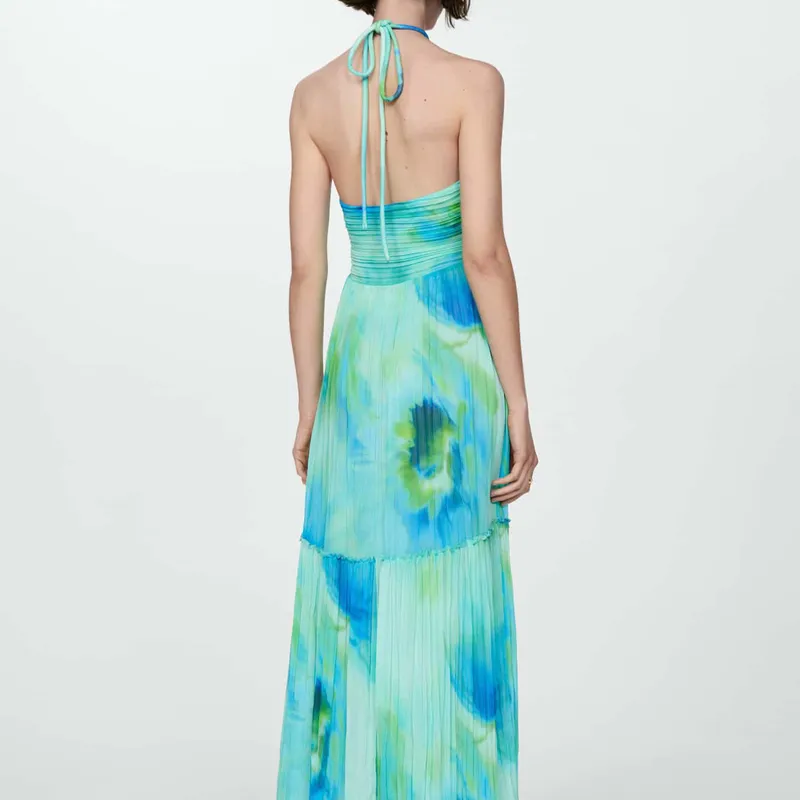Vestido Halter Estampado