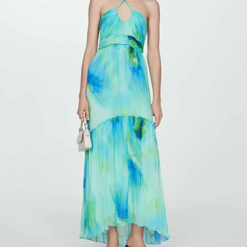 Vestido Halter Estampado