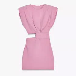 Vestido hombreras cut out