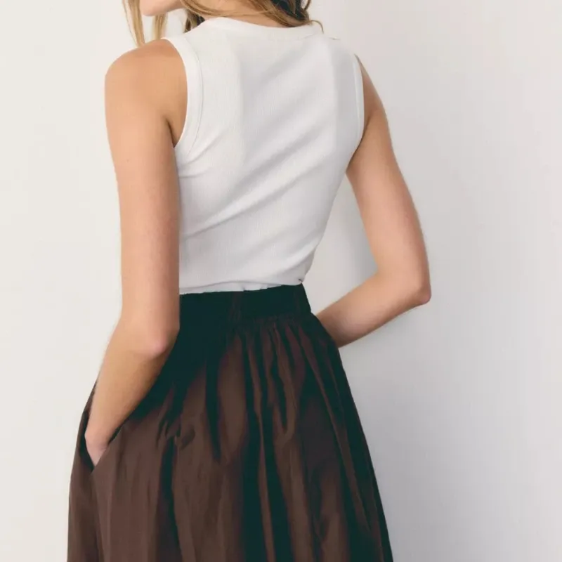 Vestido largo con cinto