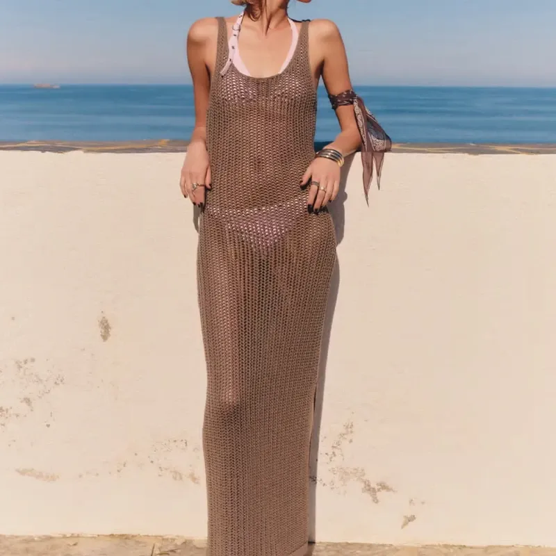 Vestido Largo Crochet