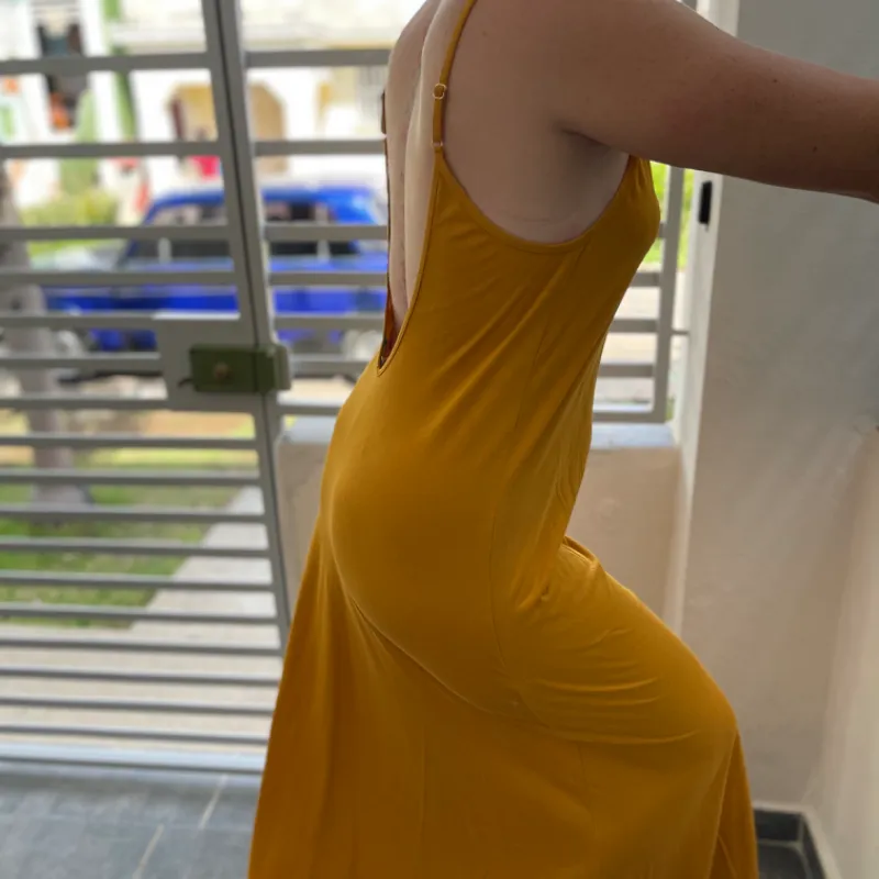 Vestido Largo Escote Espalda