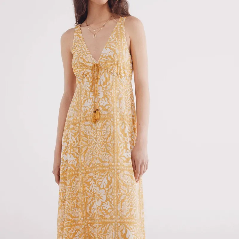 Vestido Largo Estampado 