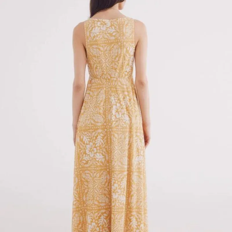 Vestido Largo Estampado 