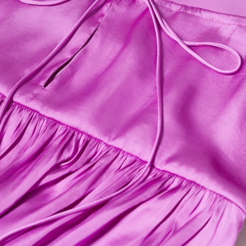 VESTIDO LARGO SATINADO