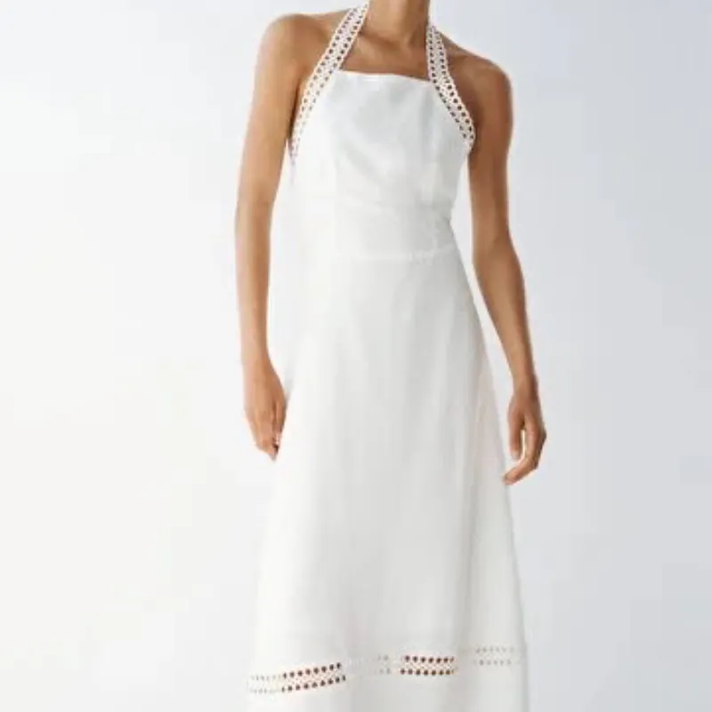 Vestido Lino Croché