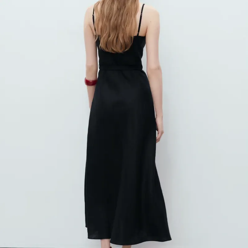 Vestido Lino Lazo
