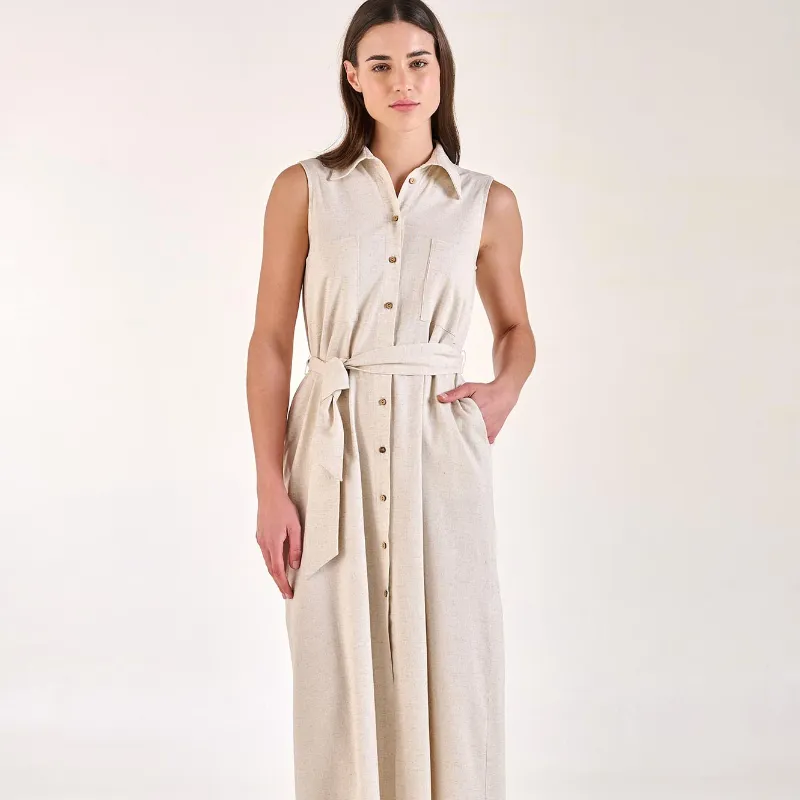 Vestido MAELLE arena fit camisero