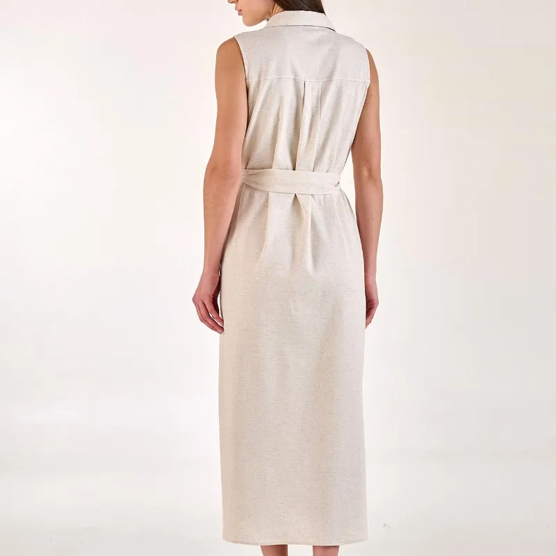 Vestido MAELLE arena fit camisero