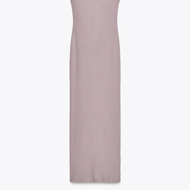 Vestido Midi Canalé Botones