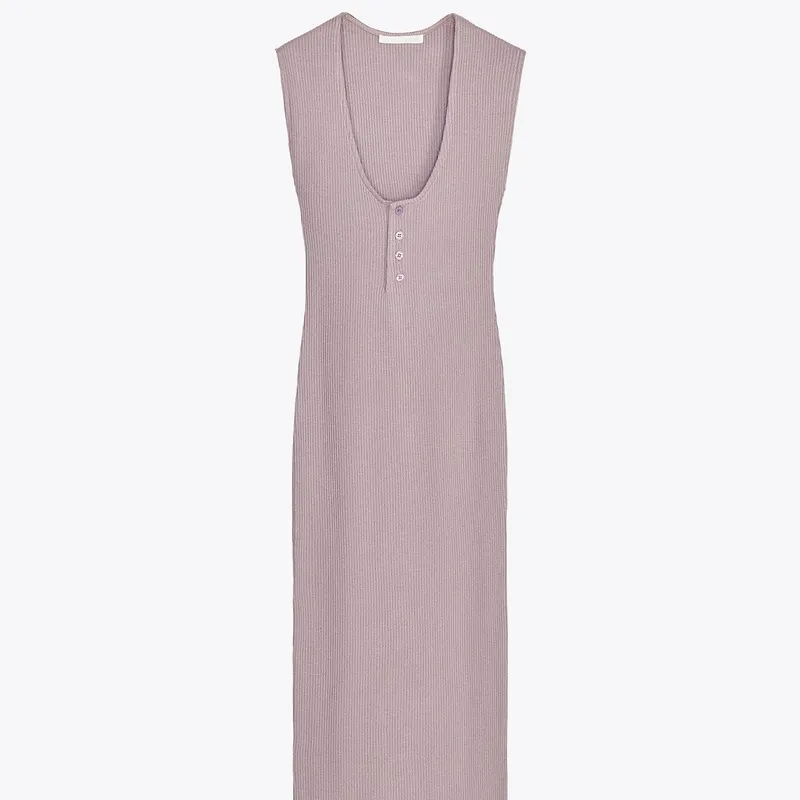 Vestido Midi Canalé Botones