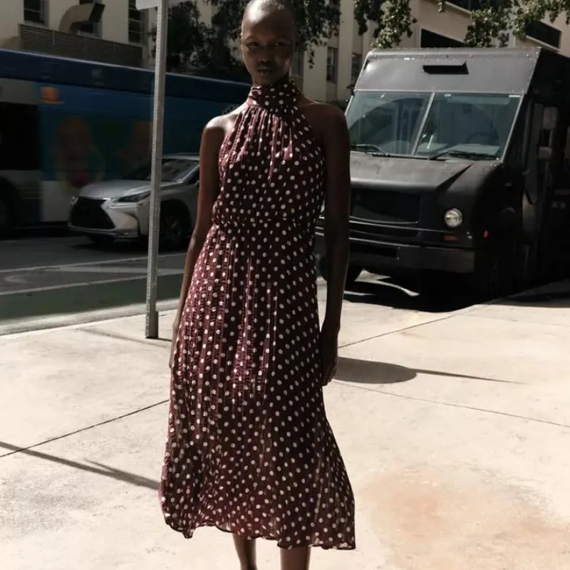 Vestido MIDI círculos