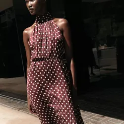 Vestido Midi Óvalos 