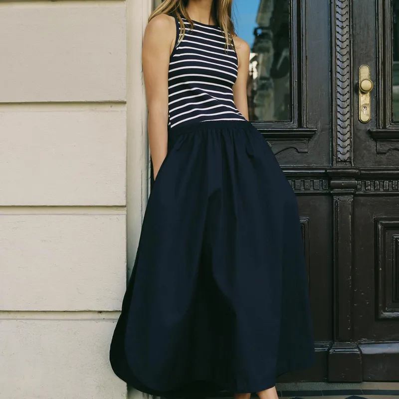 Vestido Midi Combinando Popelin 
