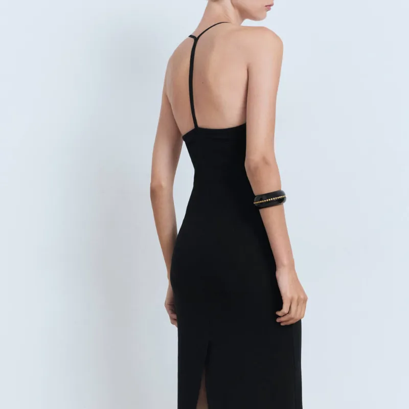 Vestido Midi Escote Espalda