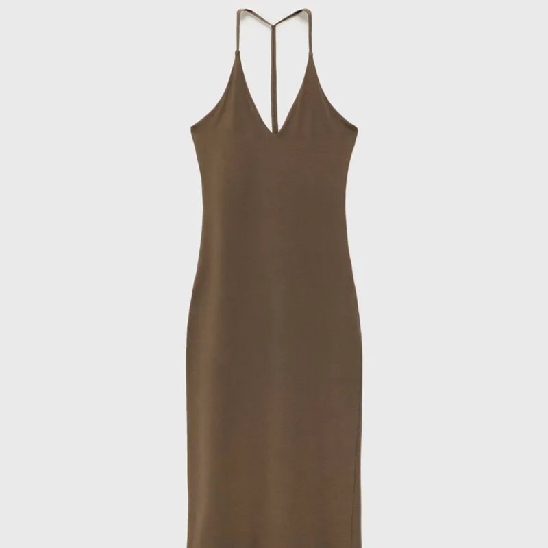 Vestido Midi Escote Espalfa